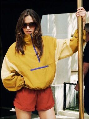 NWT Reformation x Umbro Valeria Anorak Jacket Chartreuse XS